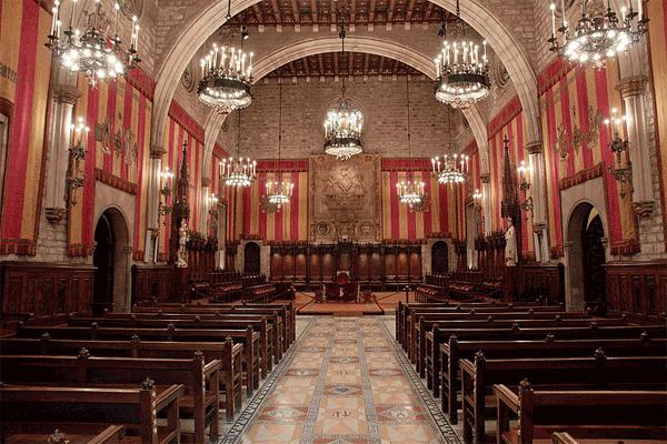 Ayuntamiento Barcelona.. Interior Ayuntamiento Barcelona. Ayuntamiento Barcelona.