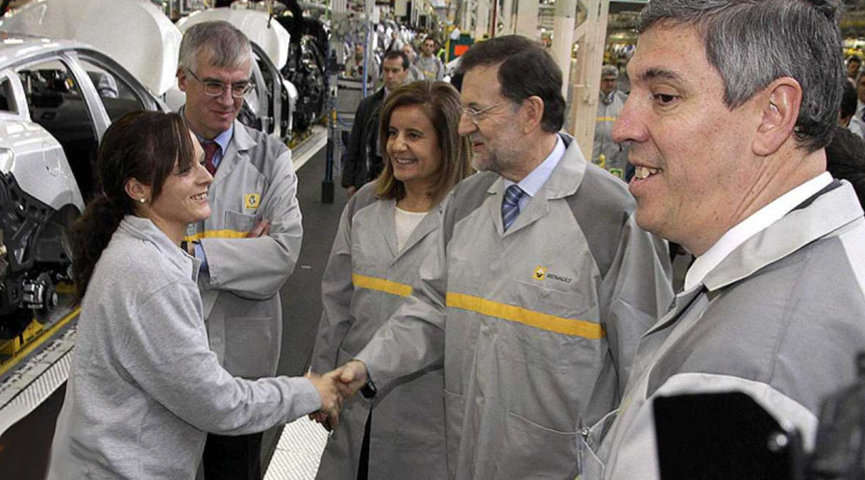 Mariano Rajoy visita factoría de Renault en Palencia