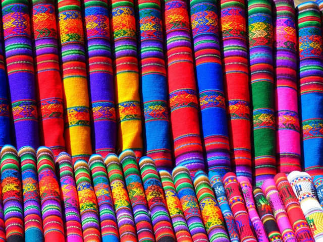 Colores. Telas de colores Colores