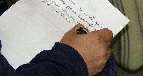 Carta Santo. Carta felicitar el Santo.