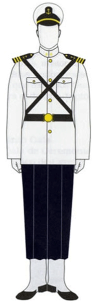 Uniforme Guardiamarinas. Modelo B. Gala de Ceremonia.