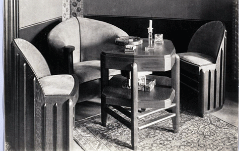 Habitación.. Salon con muebles de época. Habitación.