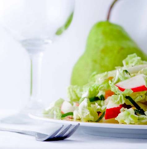 Ensalada. Plato de ensalada.