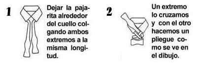 como realizar nudo pajarita