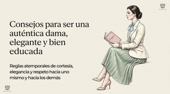 Icono Consejos para ser una auténtica dama, elegante y sofisticada Reglas atemporales de cortesía y buenos modales