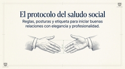 Icono El protocolo del saludo social Reglas y etiqueta para saludar con elegancia y profesionalidad