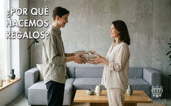 Icono ¿Por qué hacemos regalos? Se regala por muchos motivos Los regalos pueden tener tantos usos y significados como uno les quiera dar.