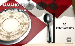 Su tamaño debe ser adecuado para poder comer con cierta comodidad