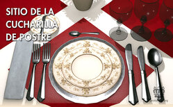No siempre se coloca la cucharilla de postre desde el principio de la comida