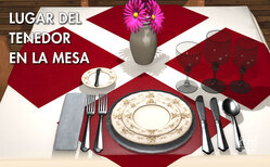 Los tenedores se colocan a la izquierda del plato, salvo algunas excepciones