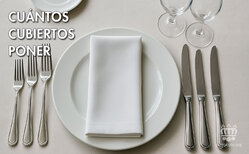 Los cubiertos en la mesa deben ser los necesarios para tomar los alimentos que nos sirvan