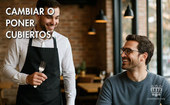Los cubiertos adicionales se deben poner cuando lo requiera el plato a servir