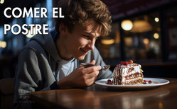 Los cubiertos de postre son los hermanos pequeños de los cubiertos de mesa