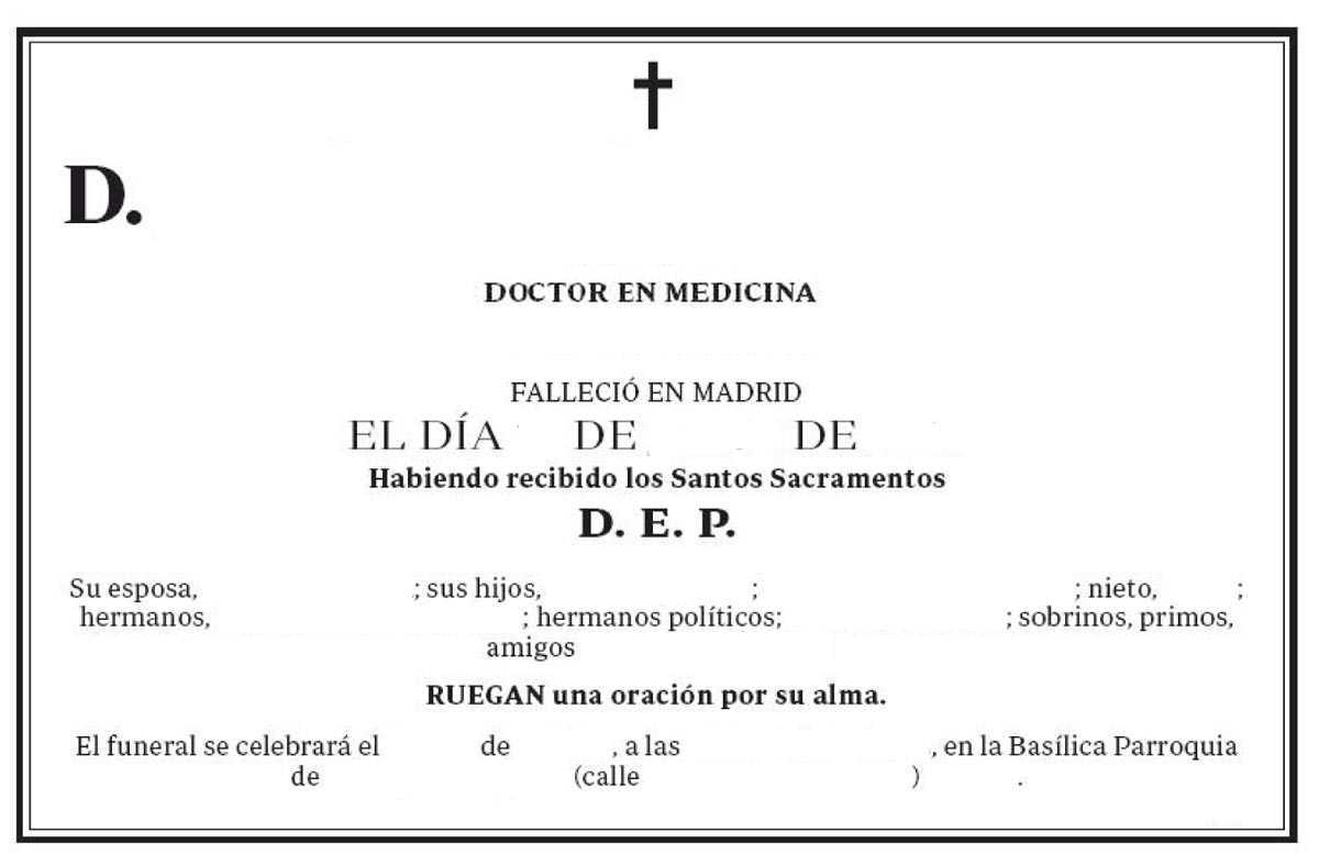 La esquela Hacer una esquela Composición y publicación...