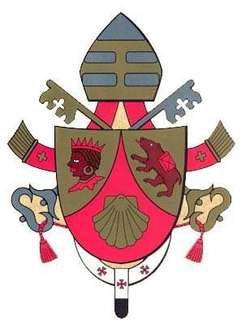 El Escudo del Papa Benedicto XVI. Protocolo eclesiástico. Símbolos y composición.