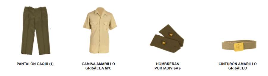 Uniforme trabajo. Modalidad C. Mujer. Prendas.