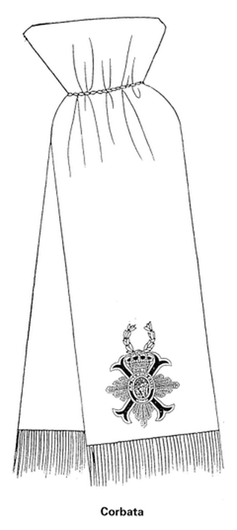 Corbata. Orden del Mérito Civil.