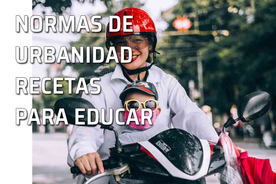 Sin educación no hay futuro, ni respeto ni buena convivencia. Madre con su hijo en una moto