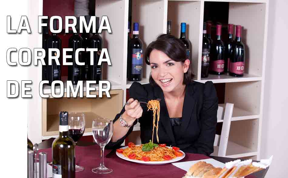 Modo de comer para hacerlo dignamente