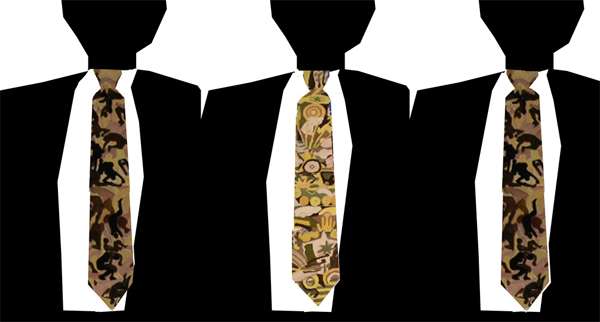 Las corbatas y el protocolo presidencial colombiano.