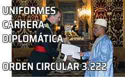 Orden circular 3.222, de 28 de enero de 1998. Instrucciones sobre los uniformes de la Carrera Diplomática