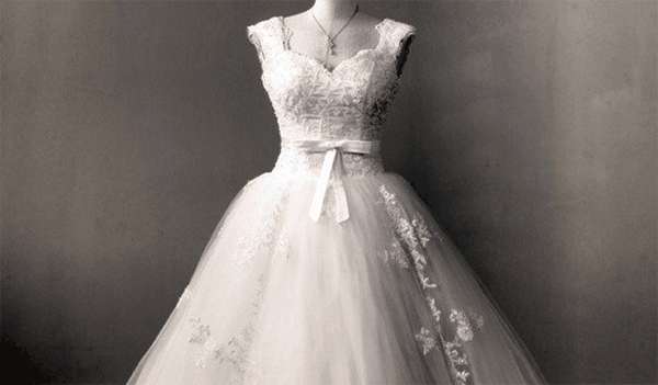 Vestido de novia vintage.