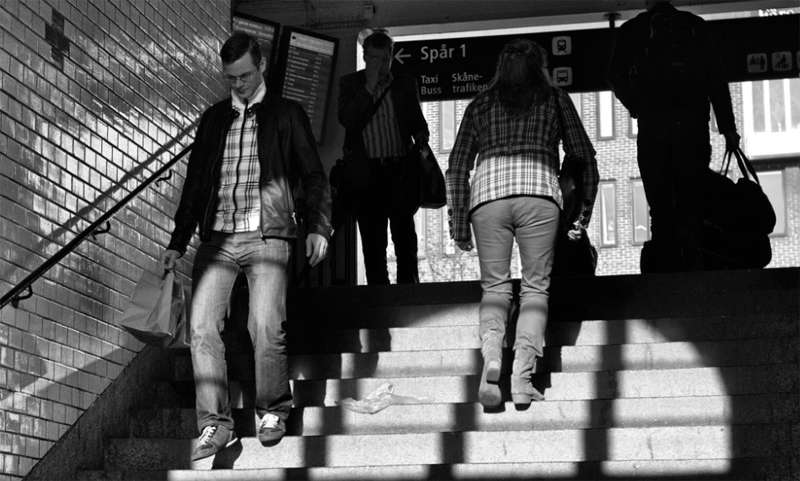 Escaleras de Lund Central Station.