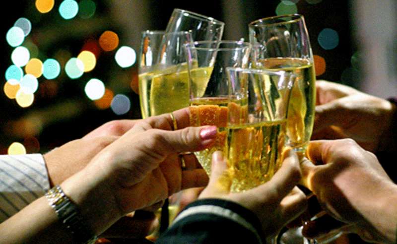 Brindis de Navidad.