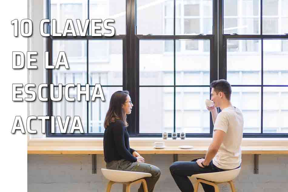 Escucha activa. Señales no verbales de la escucha activa. Conversación de una pareja