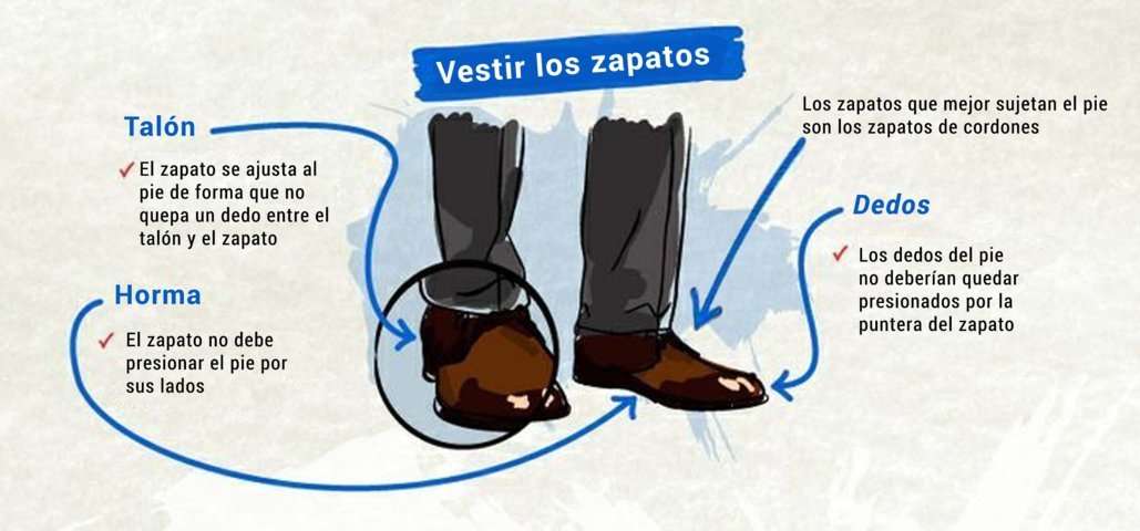 Vestir correctamente los zapatos