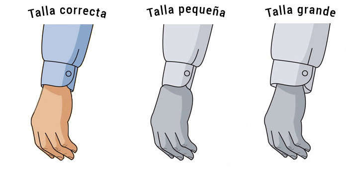 Tamaño del puño de una camisa