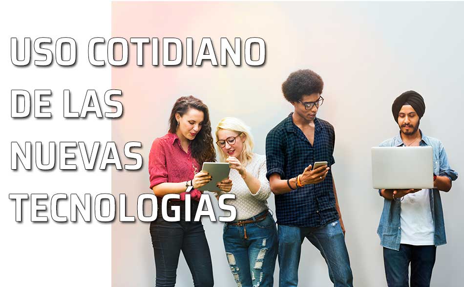 Jóvenes utilizando las nuevas tecnologías