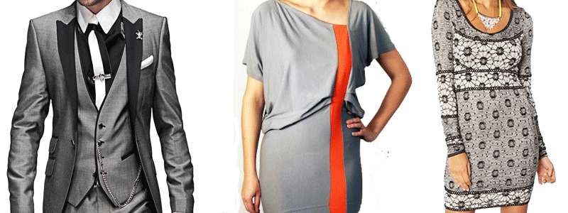 Combinar color gris de vestuario.