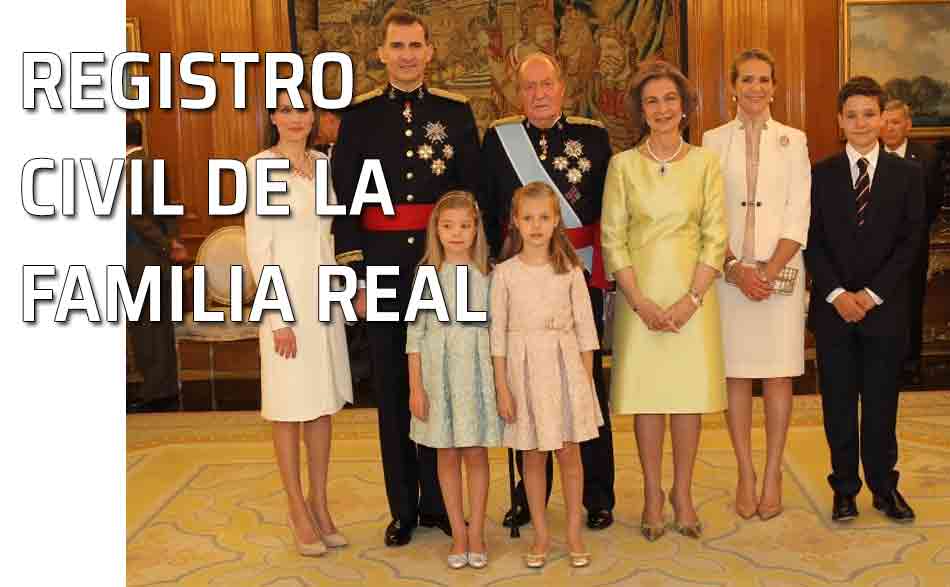 Registro Civil de la Familia Real, Real Decreto 2917/1981. Foto familia Real