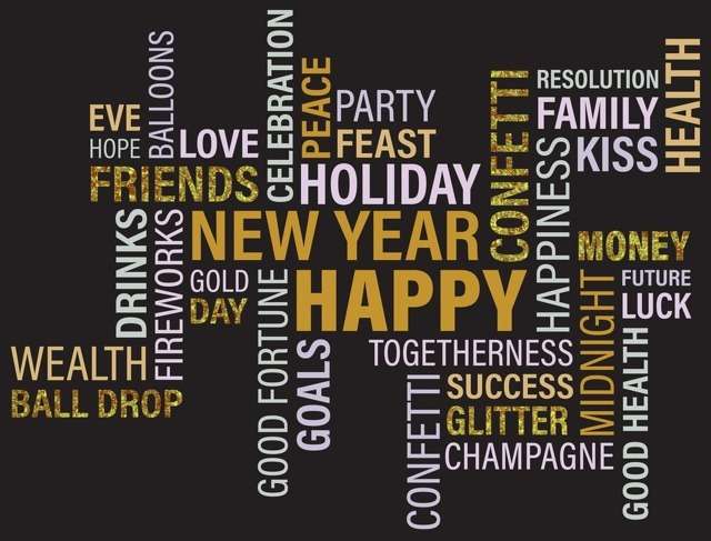 Feliz Años Nuevo y buenos deseos