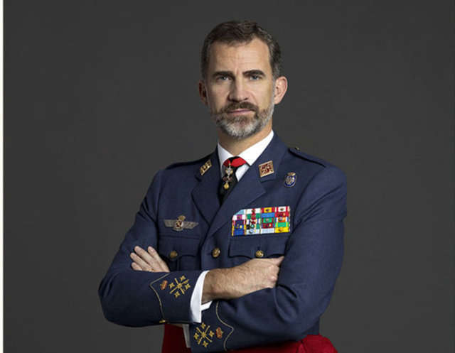 Retrato Oficial Felipe Vi Capitán General del Ejército del Aire