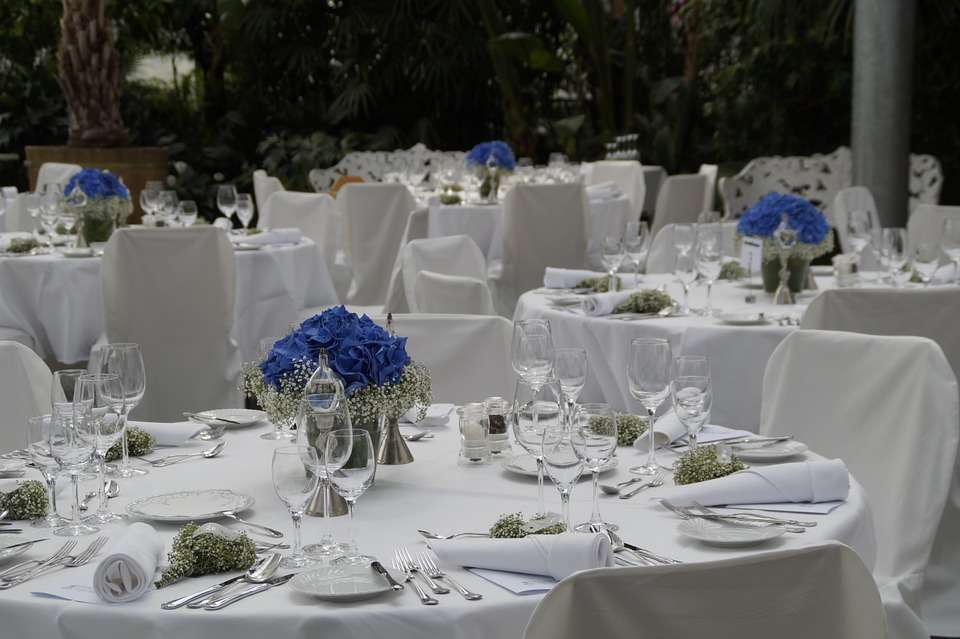 Banquete de boda - Mesas decoradas
