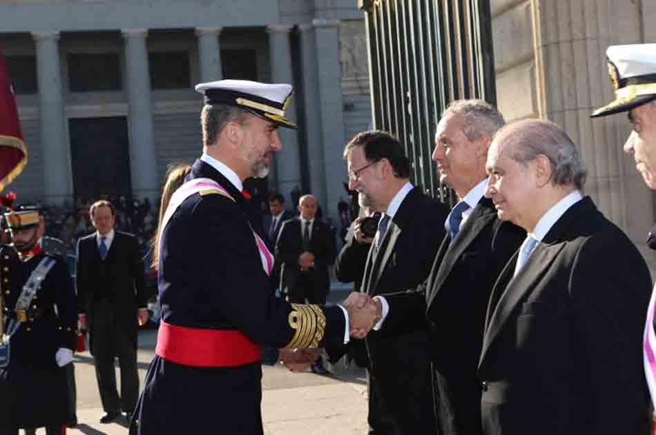 Línea de recibo. Pascua militar. Palacio Real de Madrid