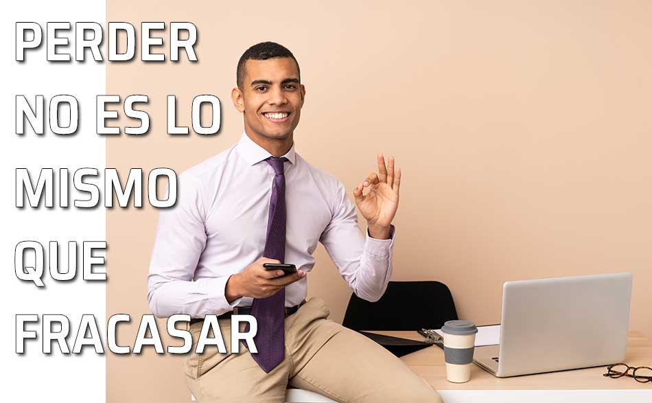 Aprender a perder. Hombre de negocios con éxito