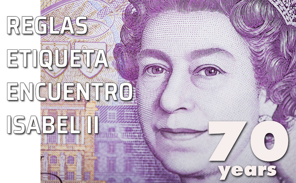 Imagen de la reina Isabel II en un billete de curso legal del Reino Unido