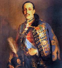 Alfonso XIII vestido de uniforme.