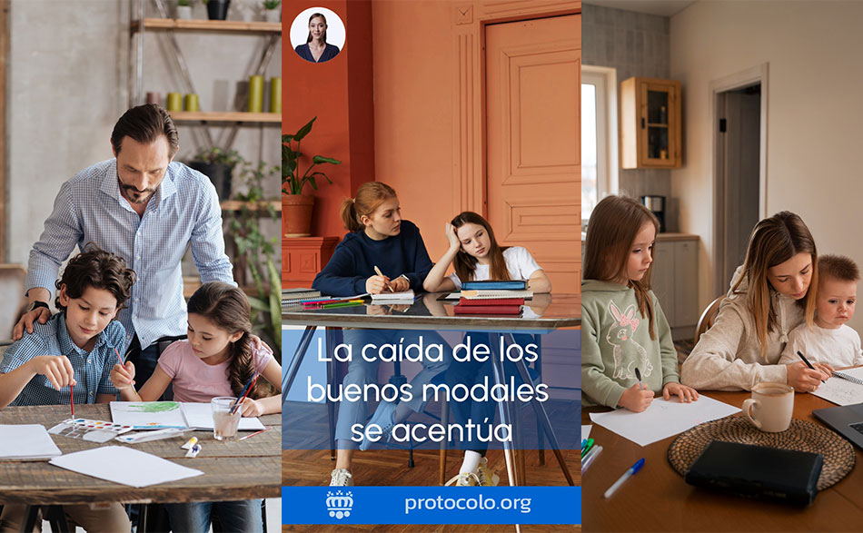 Solo el 52% de los padres cree importante enseñar buenos modales a los niños