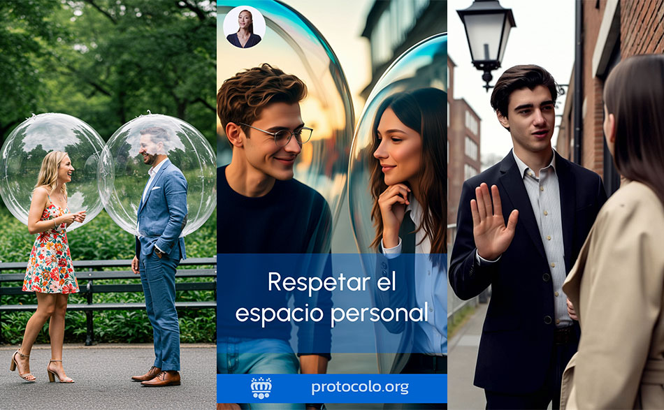 La distancia personal es una burbuja invisible que nos mantiene a una cierta distancia de otras personas