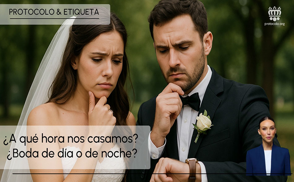 A qué hora nos casamos es una decisión que deben tomar los novios