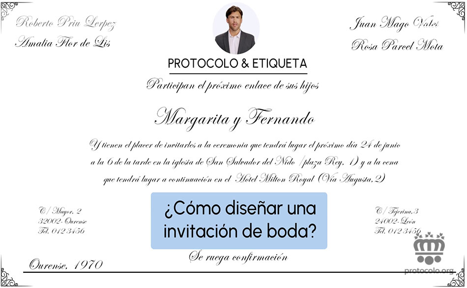 El tipo de invitación lo deben elegir los novios según sus propios gustos