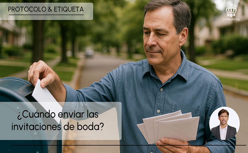 El envío de las invitaciones de boda tiene mucha importancia para dar tiempo a los invitados a planificar sus compromisos