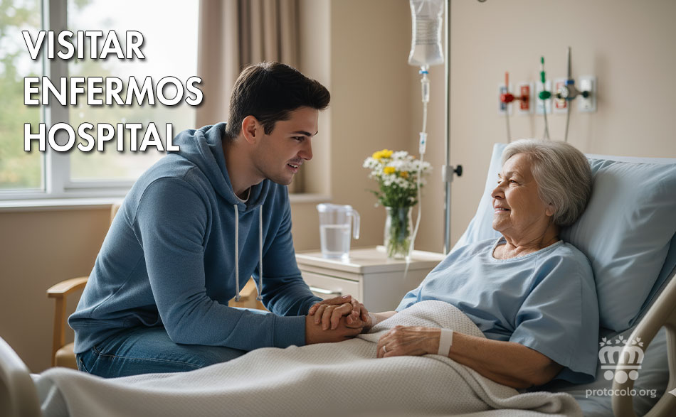 Una visita a un hospital debe ser cuidadosamente medida para no molestar al enfermo