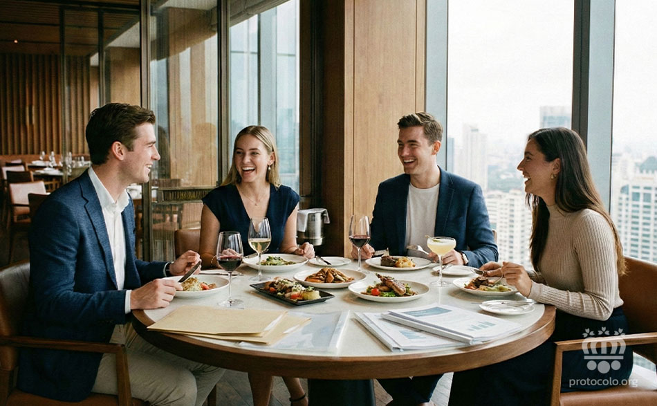 Todas las palabras y gestos cuentan en la mesa. El lenguaje no verbal dice mucho de las personas