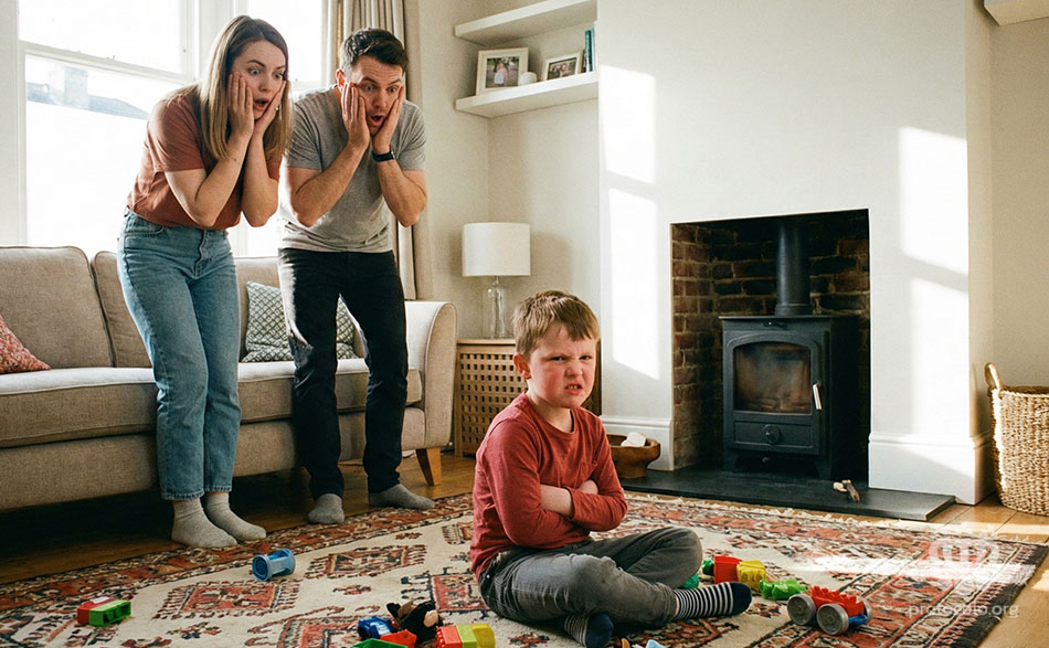 El comportamiento de los hijos depende en gran medida de las correcciones y consejos de los padres. Los padres no se pueden comportar como niños, sino como adultos.