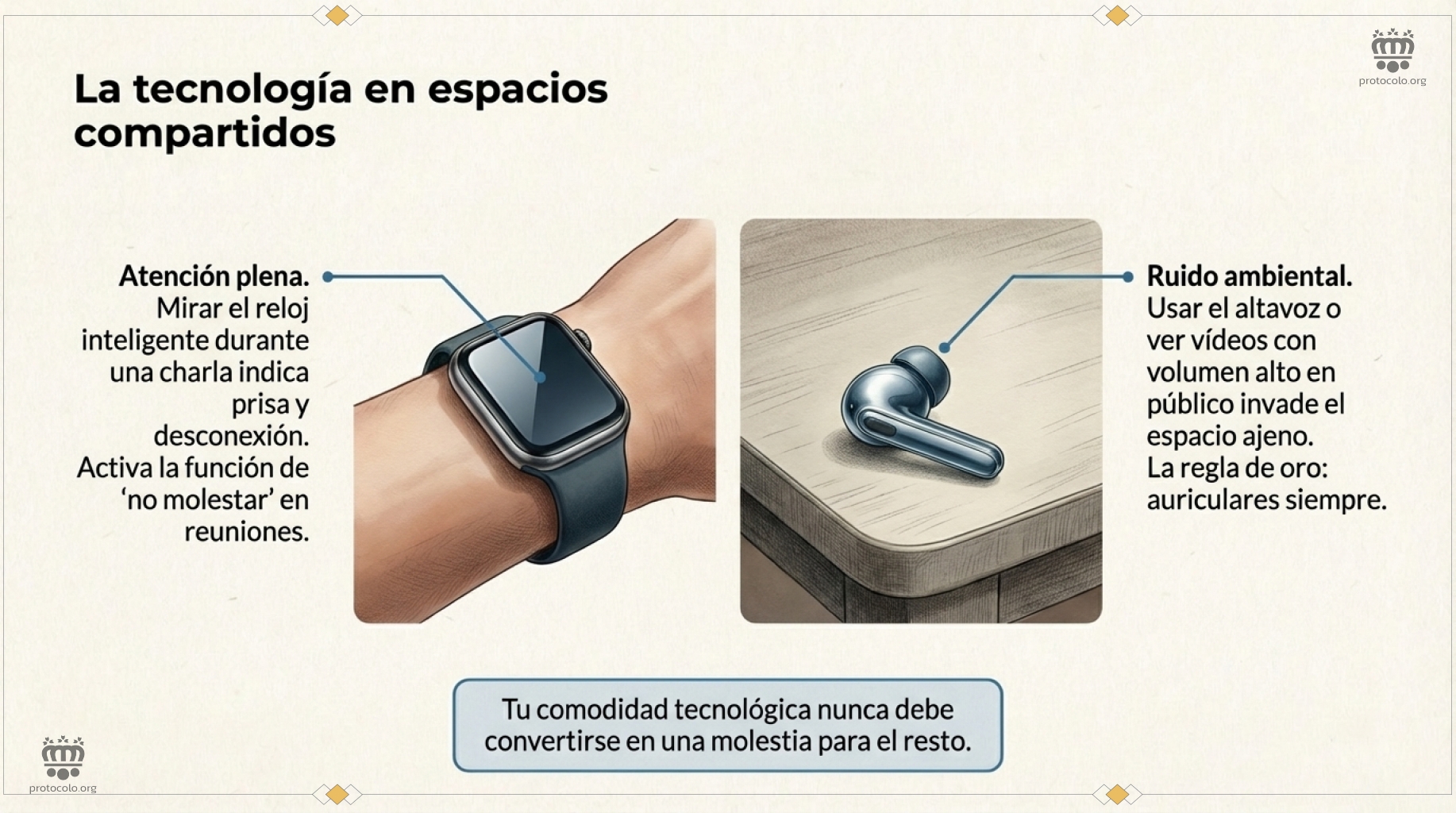 Atención plena y evitar molestar a los demás